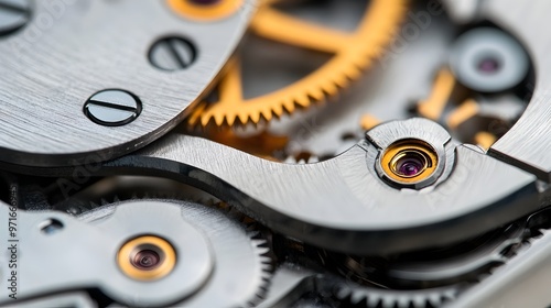Wallpaper Mural Intricate Gears of a Delicate Wristwatch Mechanism Showcasing Precision Engineering Torontodigital.ca
