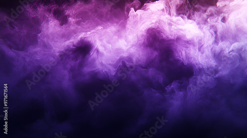 Purple and black smoke mixing background swirl