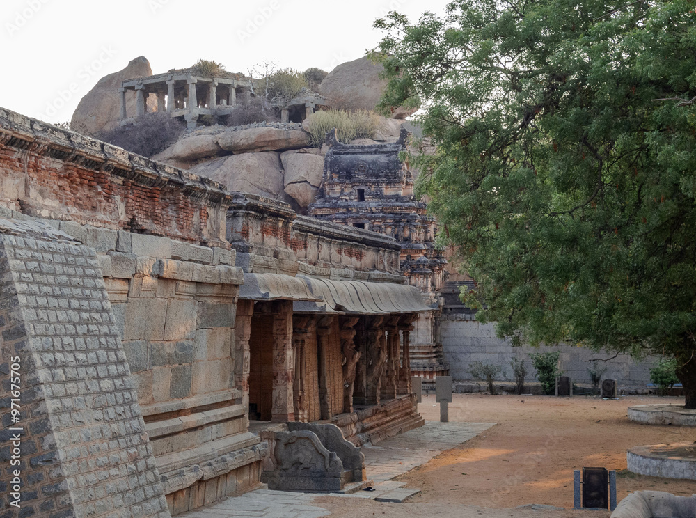 Fototapeta premium Rama Temple Complex on Malyavanta Hill in Hampi. India.
