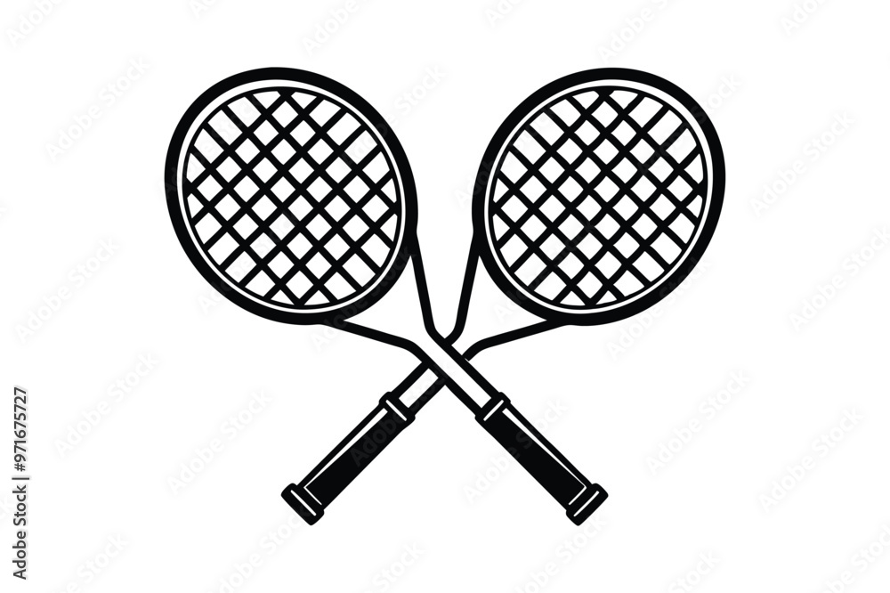 Padel Racket vector line art illustration Padel Racket vector line art illustration