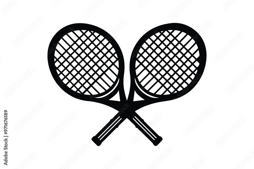 Padel Racket vector line art illustration Padel Racket vector line art illustration