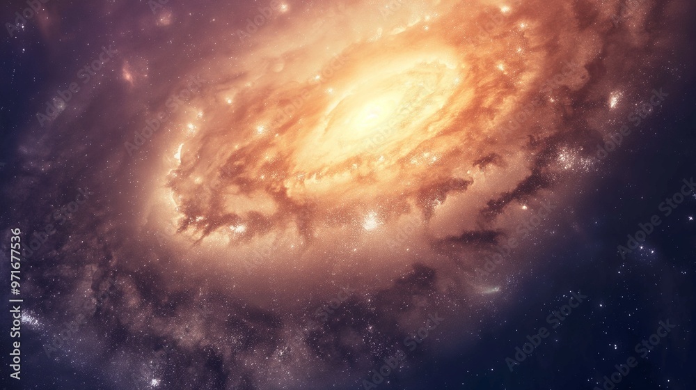 complex image of a spiral galaxy, illustrating the order and symmetry found in the universe complex image of a spiral galaxy, illustrating the order and symmetry found in the universe