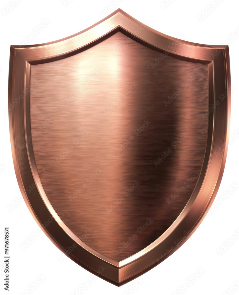 PNG Shiny copper shield, protection symbol PNG Shiny copper shield, protection symbol