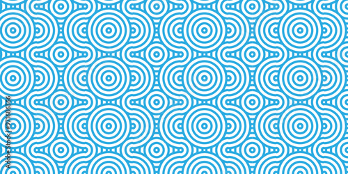 Abstract Overlapping creative diamond circle blue pattern background with waves texture. geometric digital fabric pattern circles floral and spiral round lapping blue retro background.