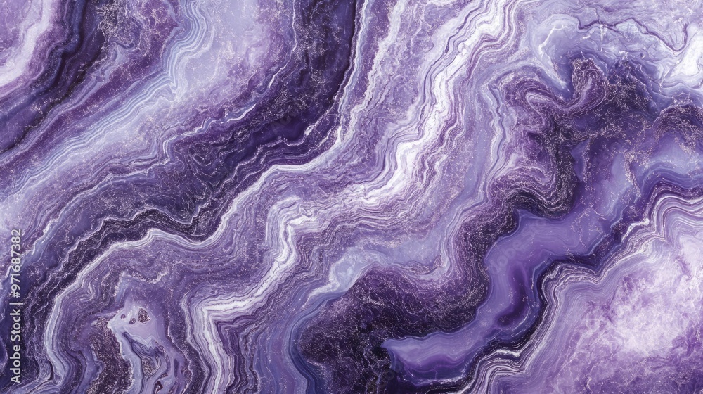 Obraz premium Purple and silver marble texture, regal and luxurious marble generative ai