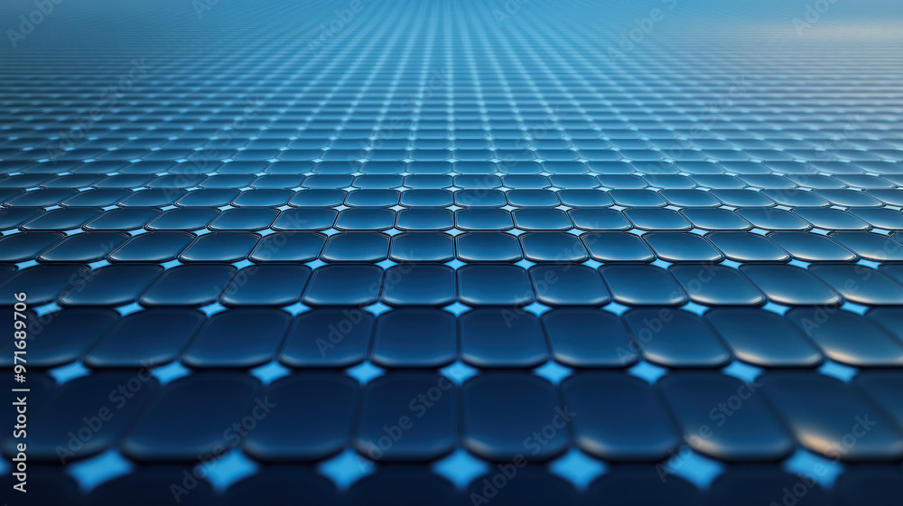 illustration of dark blue regular cell structured background pattern illustration of dark blue regular cell structured background pattern