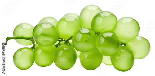 PNG Green grapes shape fruit plant food. photo