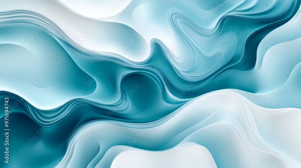 Fototapeta premium abstract aqua gradient background, generative ai