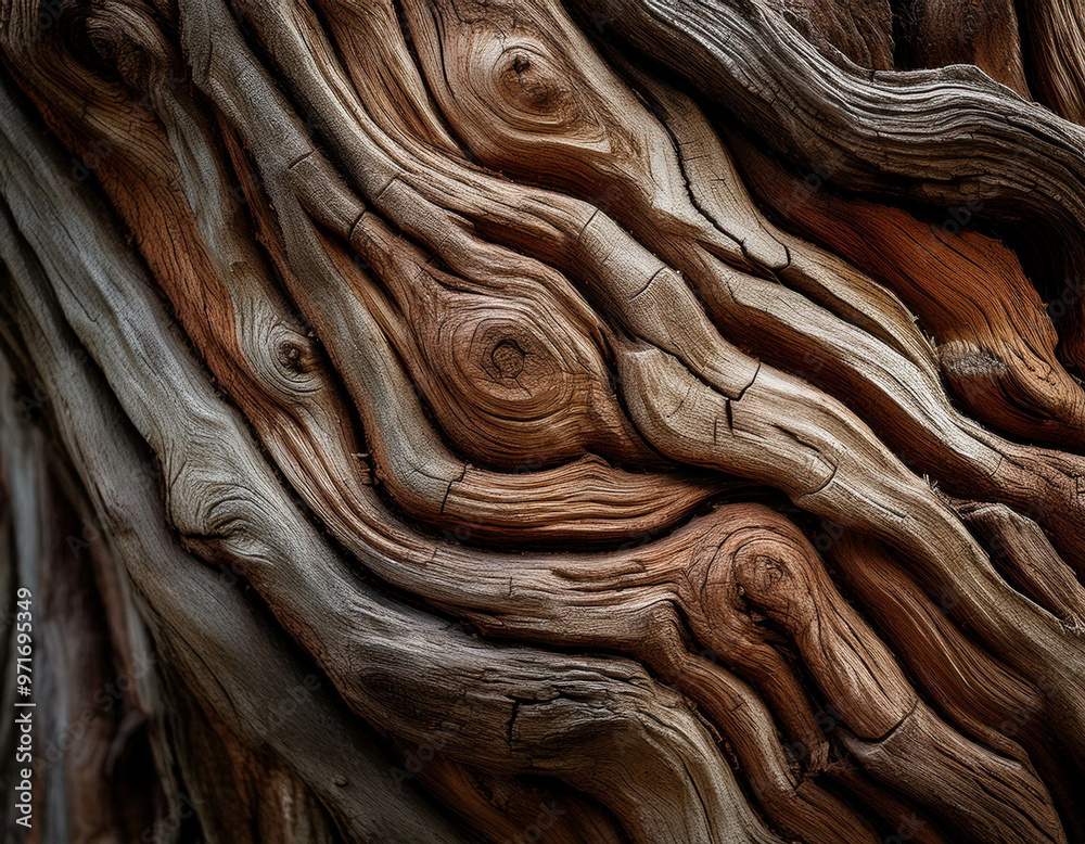 A close-up of weathered tree bark, showing deep grooves and rugged texture. The earthy tones A close-up of weathered tree bark, showing deep grooves and rugged texture. The earthy tones