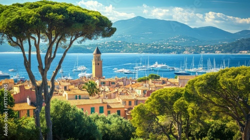 Saint-Tropez village on the French Riviera