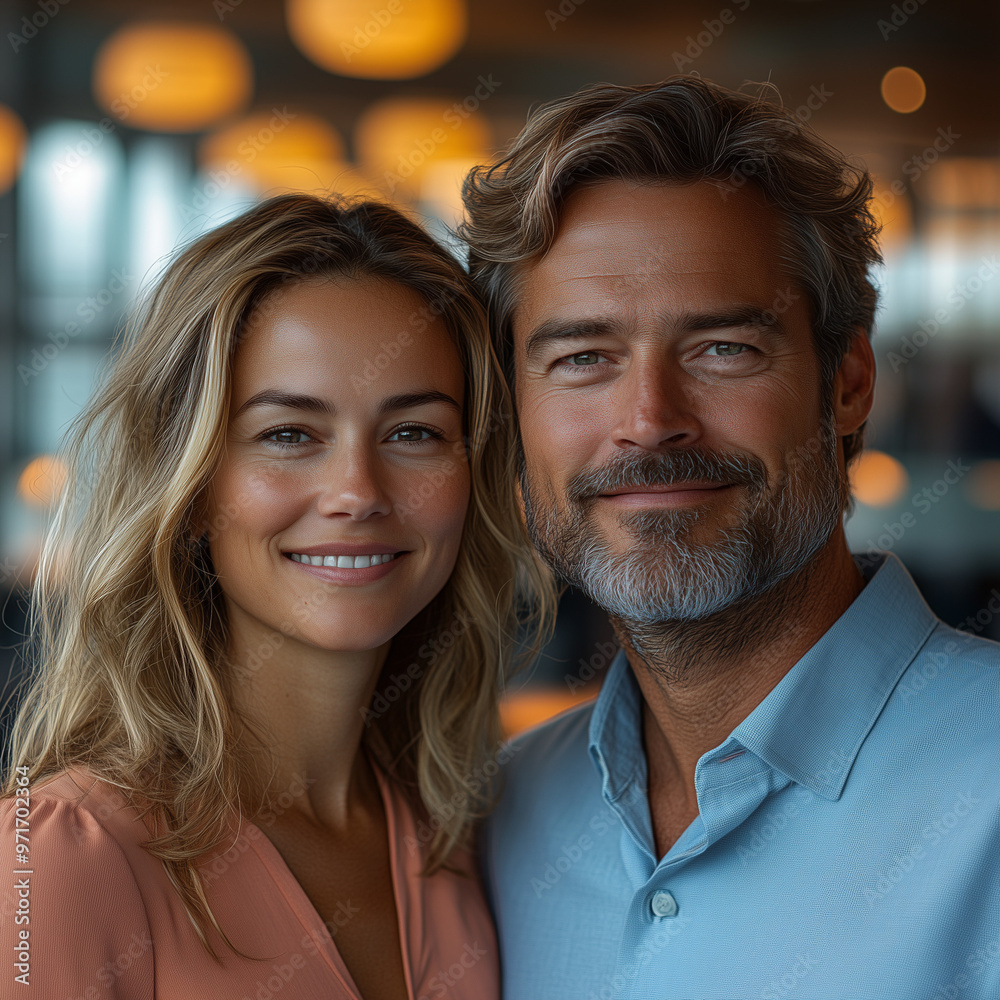 Happy Mature Couple Smiling Together Radiating Warmth and Companionship Happy Mature Couple Smiling Together Radiating Warmth and Companionship