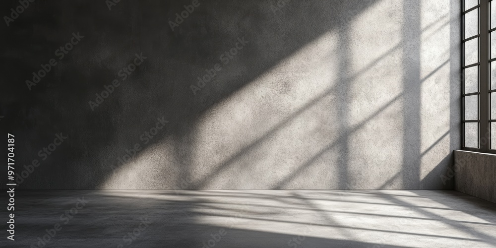 Minimalist Room with Shadows and Natural Light Minimalist Room with Shadows and Natural Light