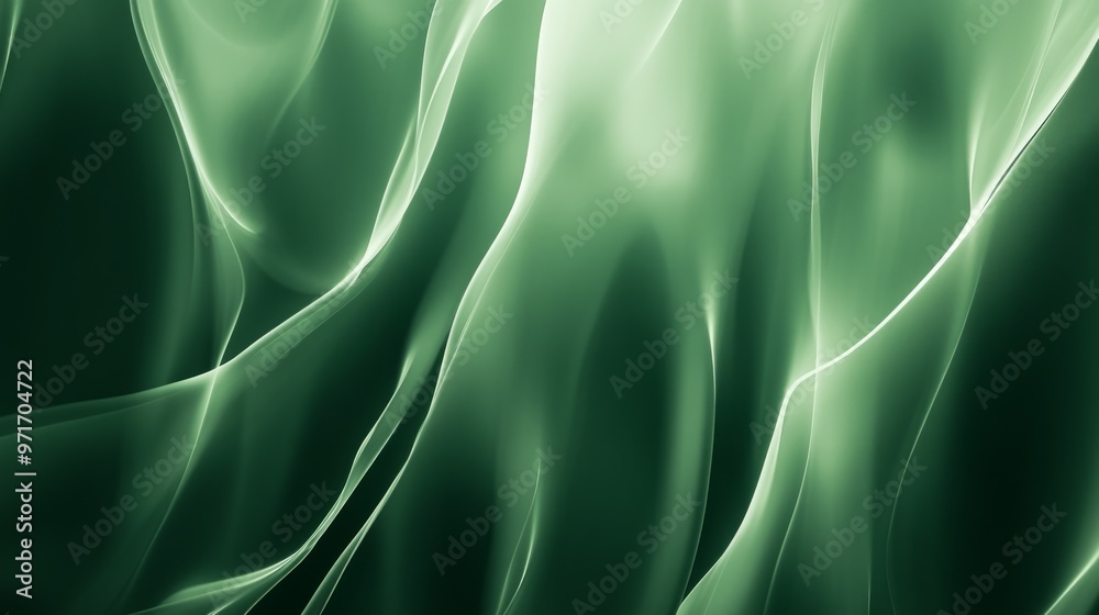 Obraz premium abstract green gradient background generative ai