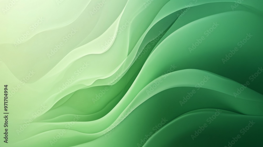 Fototapeta premium abstract green gradient background generative ai