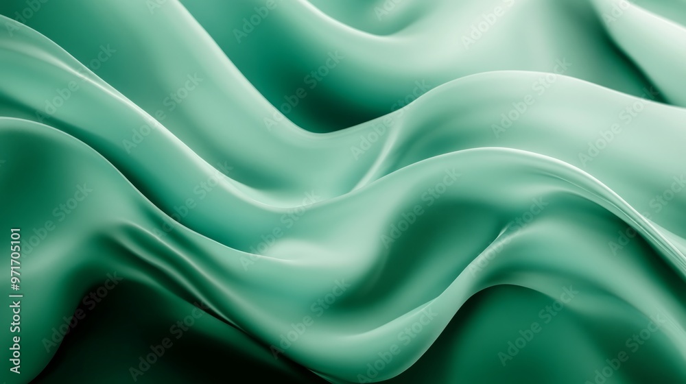 Fototapeta premium abstract green gradient background generative ai