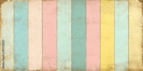 Vintage Striped Background in Pastel Colors