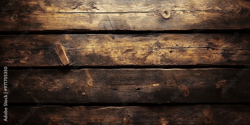 Naklejka premium Rustic Wooden Planks Texture Background