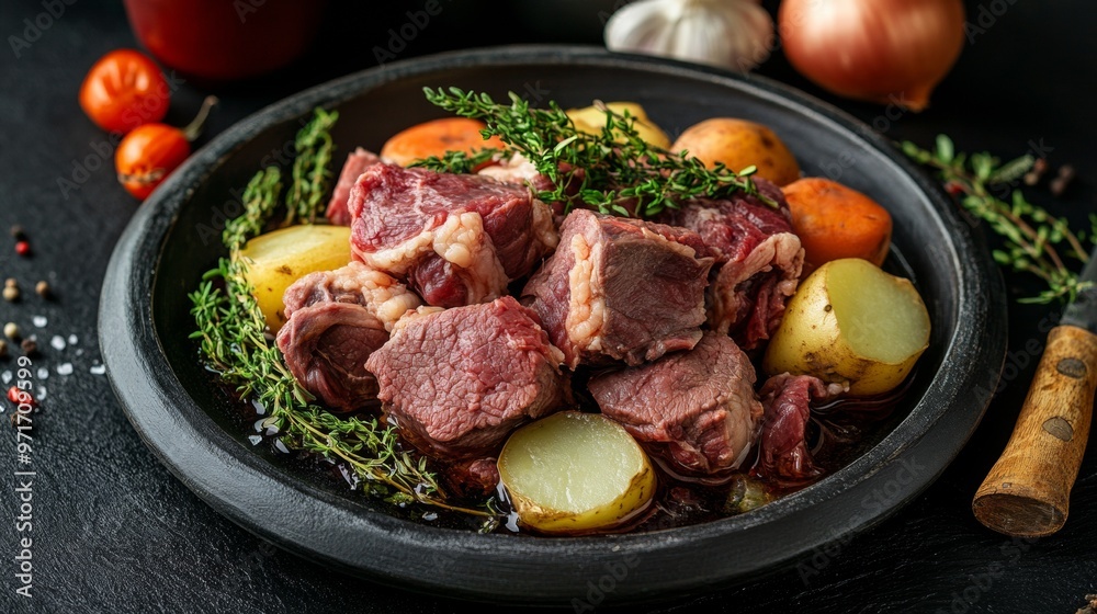 The national cuisine of Great Britain: Mutton in Irish.