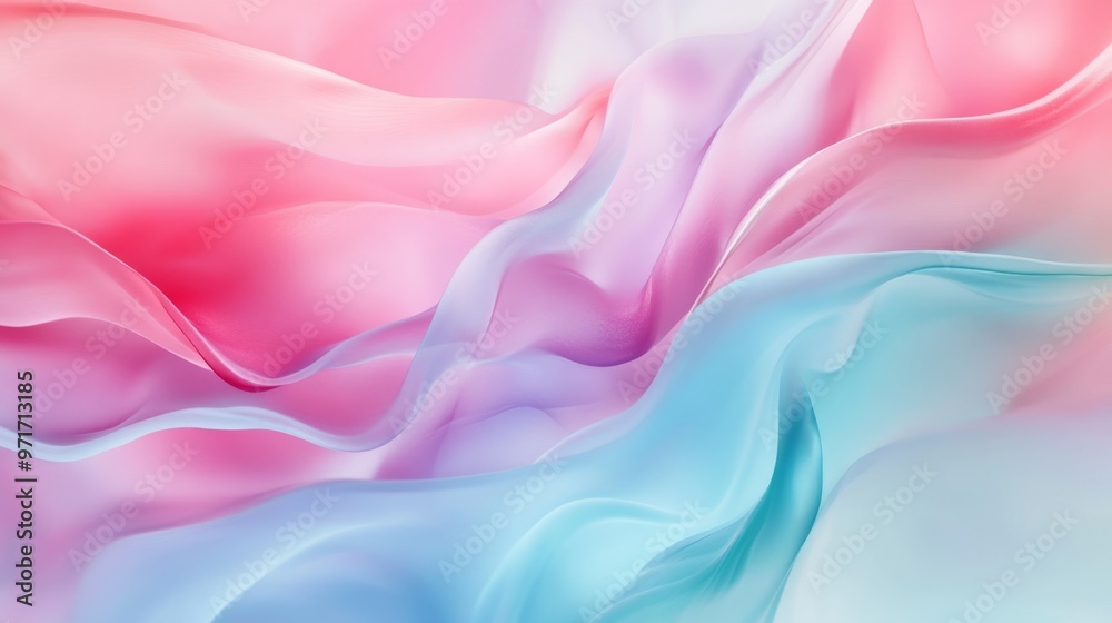 Obraz premium abstract pastel colors gradient background generative ai