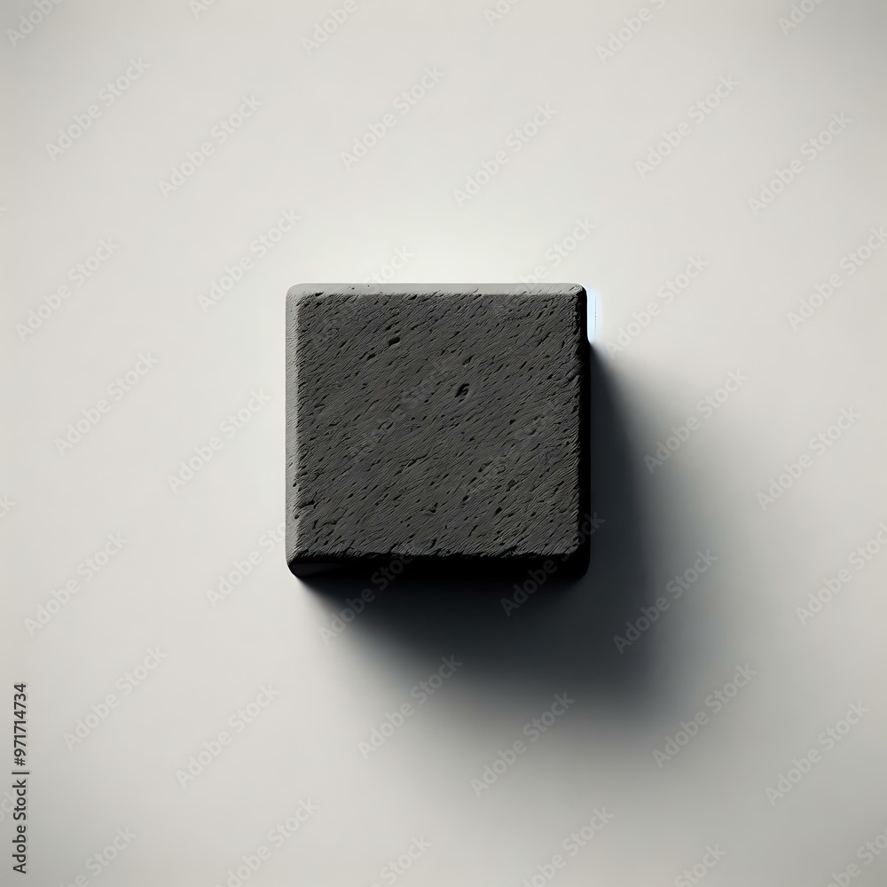 a rectangular natural stone isolated on black background a rectangular natural stone isolated on black background