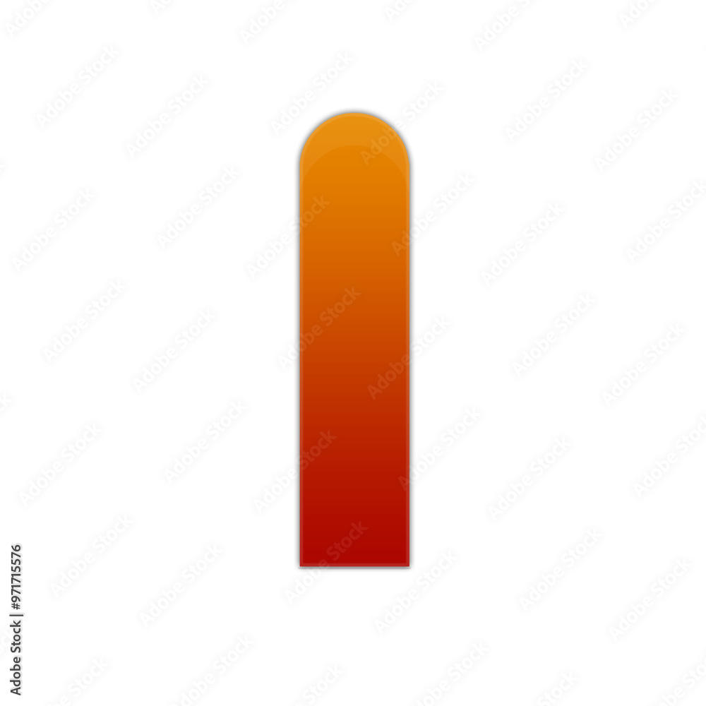 Red and Orange Gradient Capital Letter