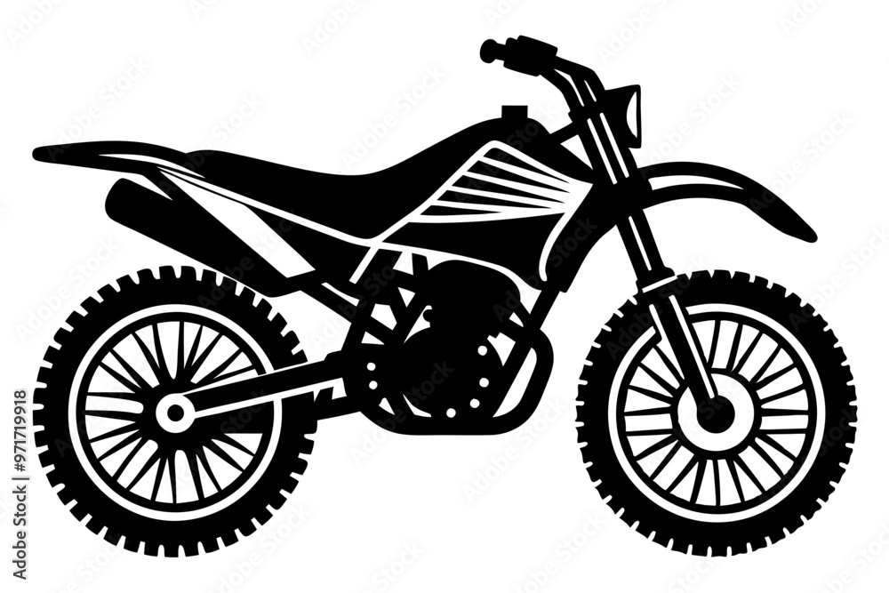 Dirt Bike Silhouette, Off-road Motocross Dirt bike Vector Illustration
Dirt Bike Silhouette, Off-road Motocross Dirt bike Vector Illustration