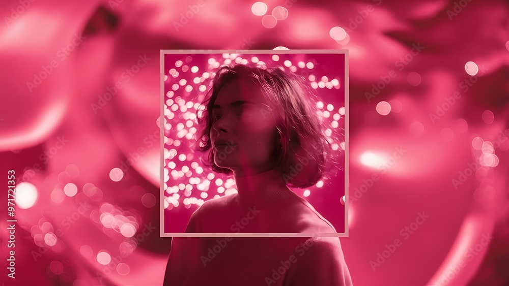 Full frame of pink blurred bokeh texture Full frame of pink blurred bokeh texture