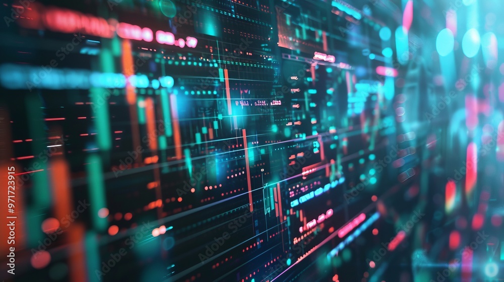 digital stock market trading screen digital stock market trading screen