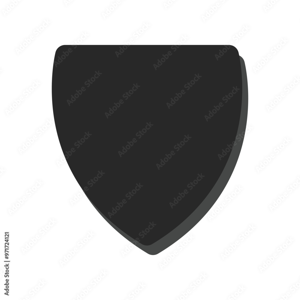 Silhouette icon of security shield sign. vector illustration Silhouette icon of security shield sign. vector illustration