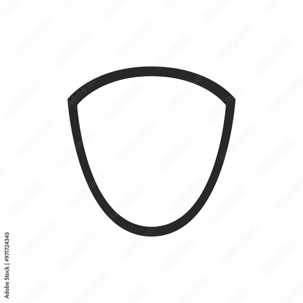 Line Security shield sign icon. vector illustration Line Security shield sign icon. vector illustration