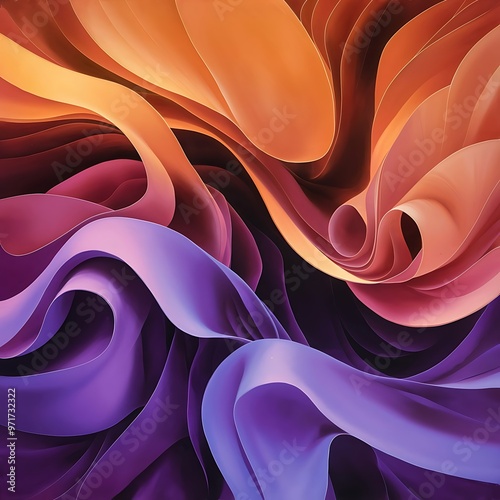 Beautiful abstract background in orange and purple color