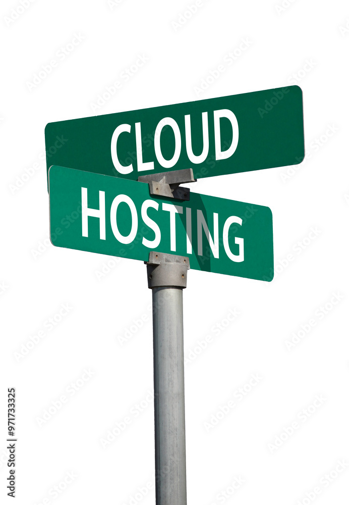 cloud hosting sign