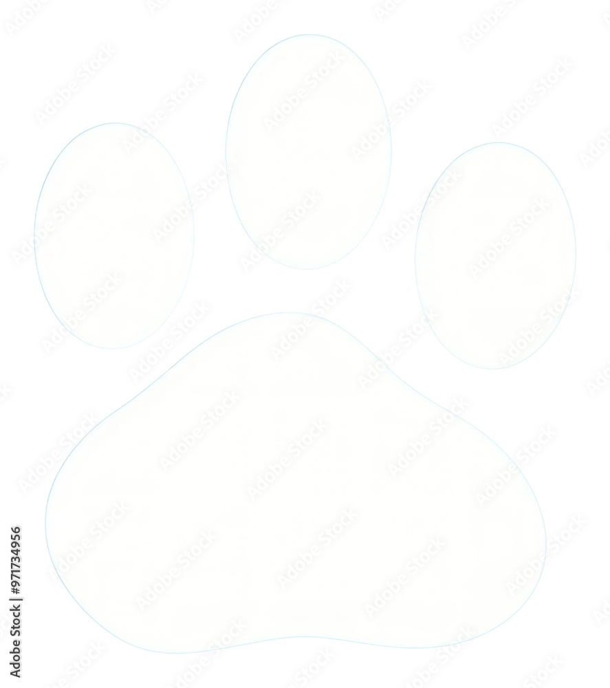 PNG Paw pattern blue carnivora footprint. PNG Paw pattern blue carnivora footprint.