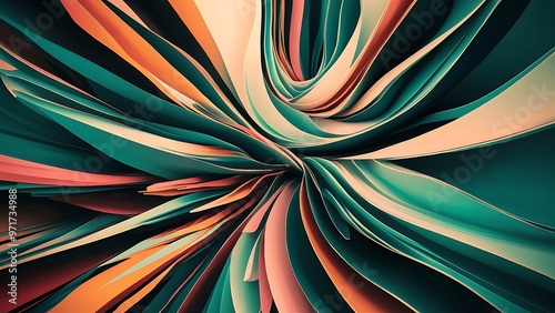 Wallpaper Mural Brushed Painted Abstract Background. Brush stroked painting. Strokes of paint. 2D Illustration. Torontodigital.ca