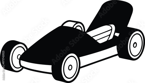 go kart vector illustration 