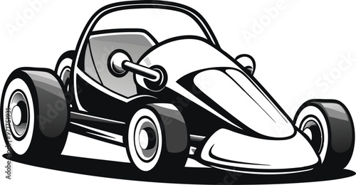go kart vector illustration 