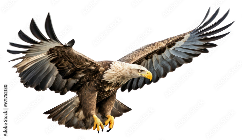 Fototapeta premium PNG Flying bird animal eagle.