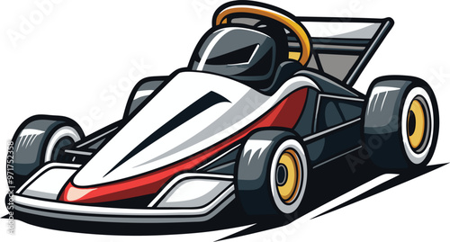 go kart vector illustration 