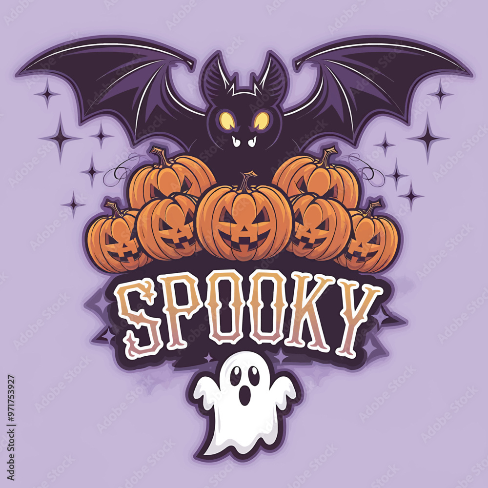 Halloween t-shirt design with a skeleton, ghost, where they scared people. A ghost house situated in a jungle.
Halloween t-shirt design with a skeleton, ghost, where they scared people. A ghost house situated in a jungle.
