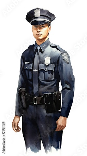 Police officer in uniform