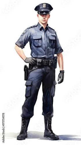 Police officer in uniform