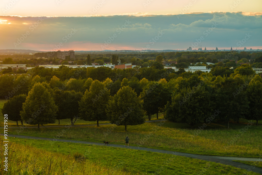 Fototapeta premium Blick von Hannover Kronsberg
