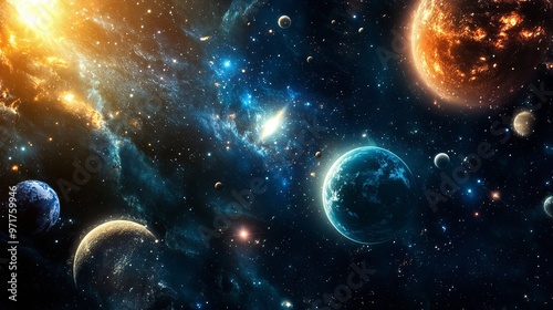 Cosmic Dance: A Vibrant Universe