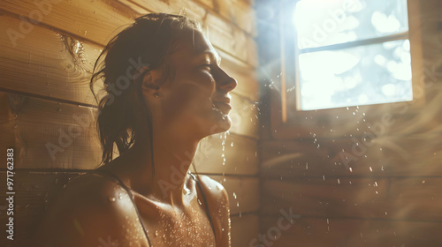 Woman Finnish Sauna