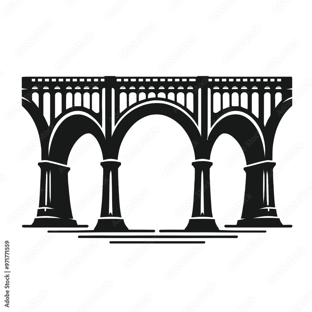 Fototapeta premium Bridge Silhouette