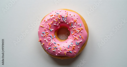 chocolate donut with sprinkles