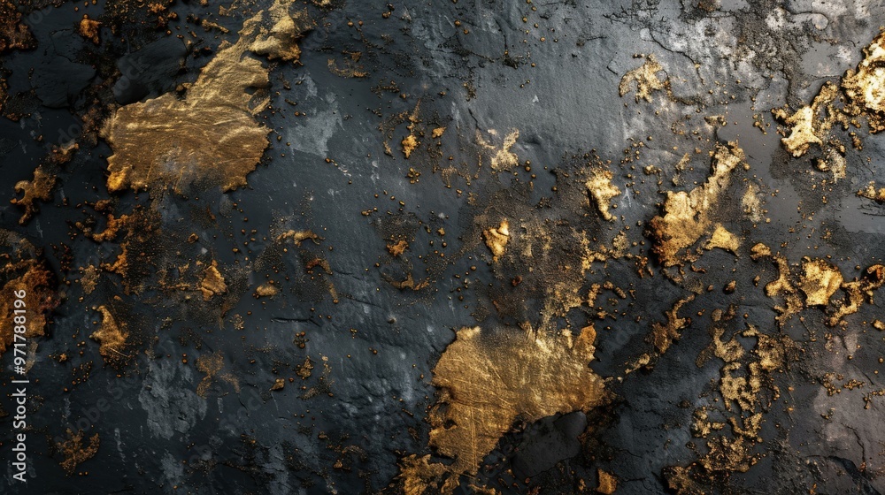 Black and Gold Texture Background - Abstract Art Black and Gold Texture Background - Abstract Art