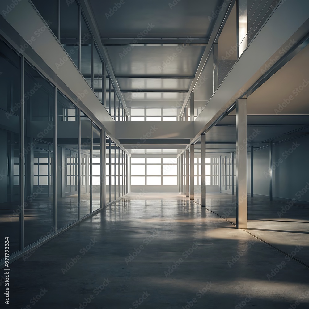 Empty interior in a modern style . 3D render Empty interior in a modern style . 3D render