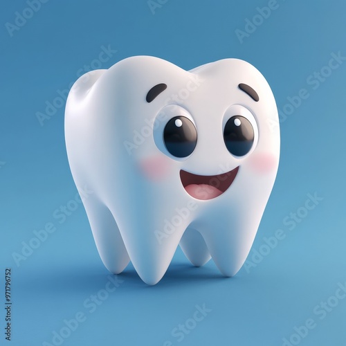 3d cartoon tooth