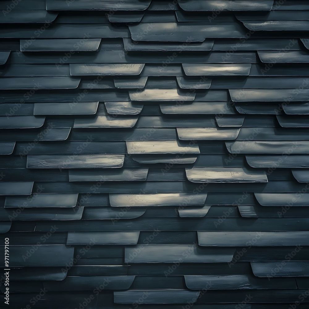 Horizontal black wooden texture with planks Horizontal black wooden texture with planks